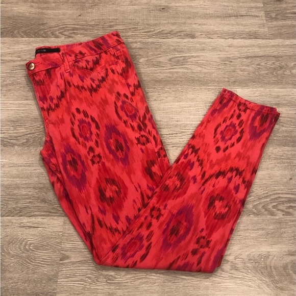 Joe’s Jeans Skinny Ankle Tribal Print Jeans Sz 31 - Picture 4 of 7
